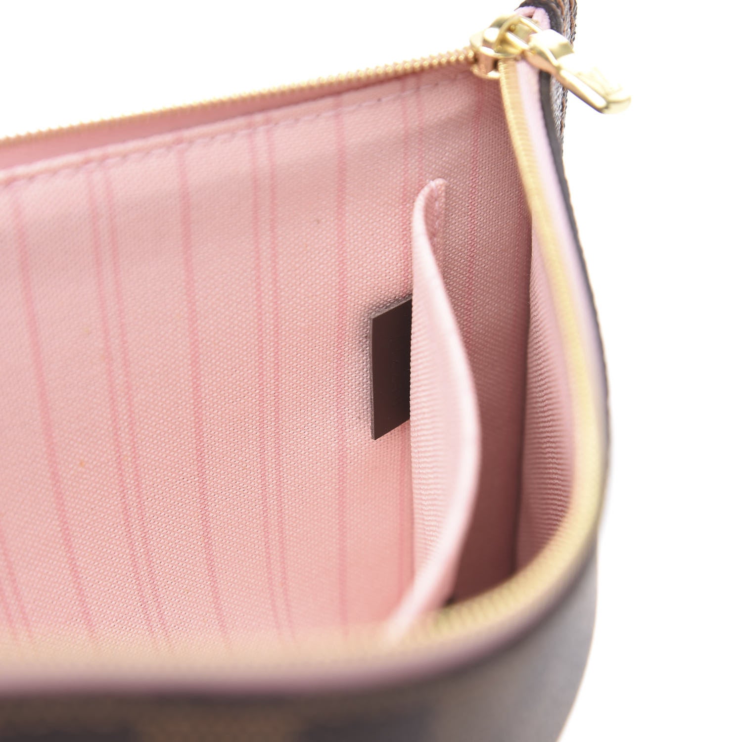 Louis Vuitton Damier Ebene Neverfull MM GM Pochette Rose Ballerine 6 of 6
