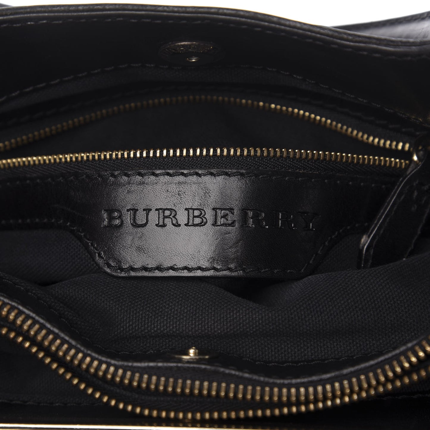 Canvas House Check Tote Black