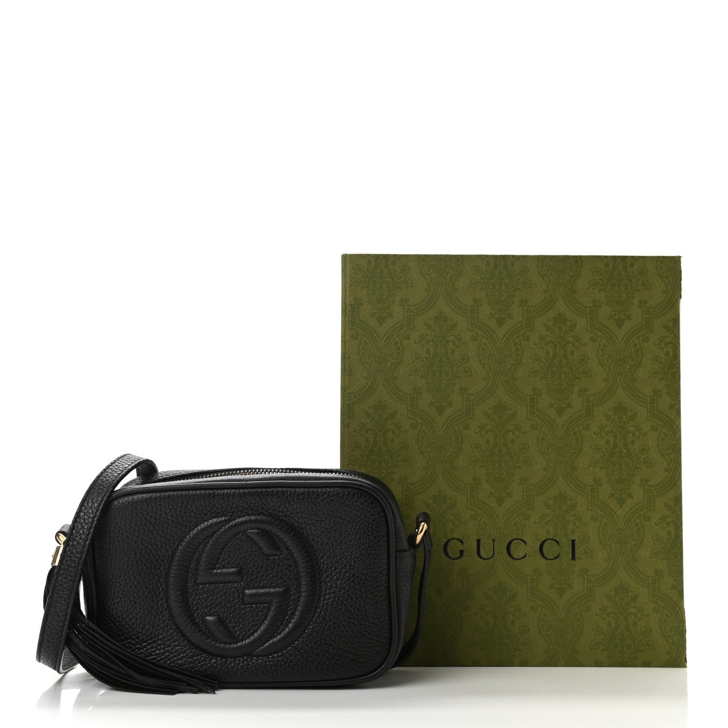 Gucci Pebbled Calfskin Mini Soho Disco Bag Black 11 of 11