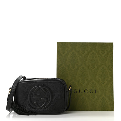 Gucci Pebbled Calfskin Mini Soho Disco Bag Black 11 of 11