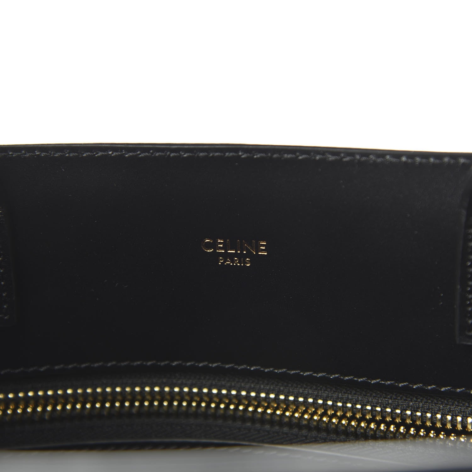 Celine Canvas Calfskin Small Vertical Cabas Black 8 of 9
