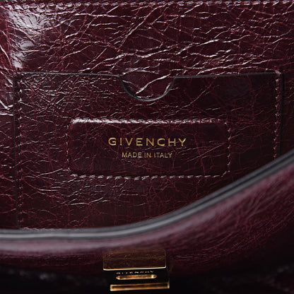 Givenchy Creased Patent Calfskin Medium ID Flap Aubergine 6 of 9