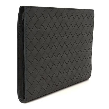 Bottega Veneta Calfskin Intrecciato Small Document Case Grey 3 of 8