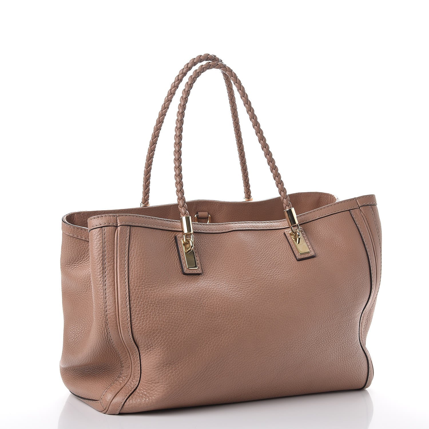 Gucci Pebbled Calfskin Medium Bella Tote Rose Beige 3 of 12