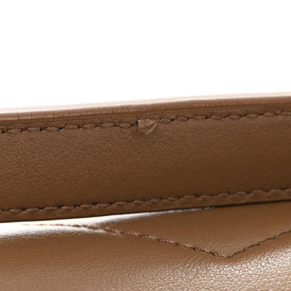 Saint Laurent Calfskin Y Quilted Monogram Medium Loulou Chain Satchel Dark Beige 12 of 13