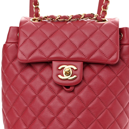 Chanel Calfskin Quilted Mini Urban Spirit Backpack Red 8 of 11