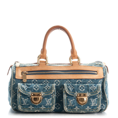 Louis Vuitton Monogram Denim Neo Speedy Blue 1 of 8