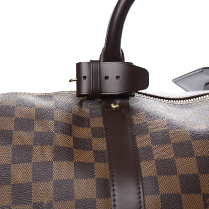 Louis Vuitton Damier Ebene Keepall Bandouliere 55 10 of 11