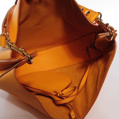 Celine Crisped Calfskin Medium Hobo Bag Saffron 5 of 8