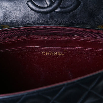 Chanel Lambskin Quilted XL Jumbo Single Flap Black 6 of 19