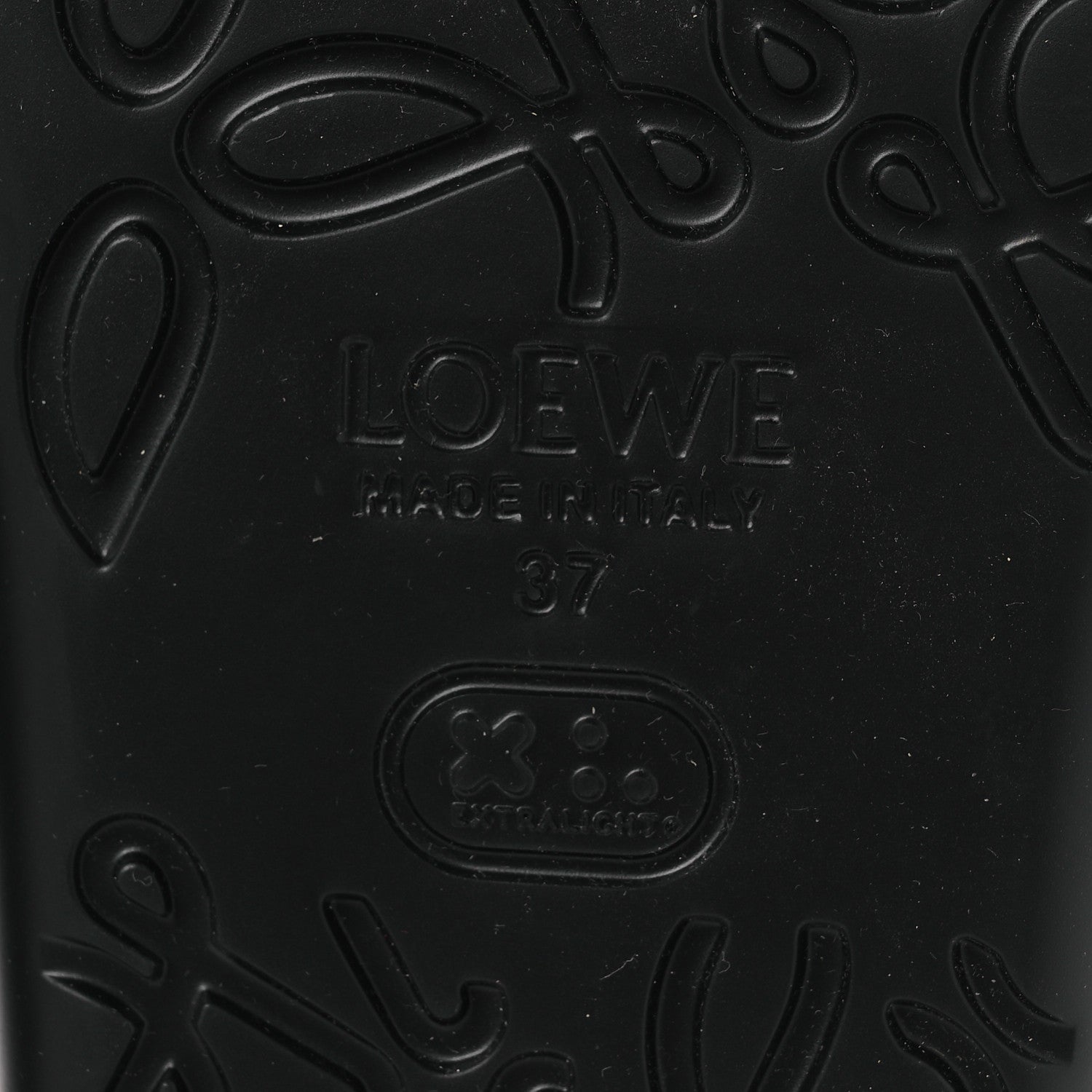 Loewe Foam Rubber Paula's Ibiza Pebble Toe Post Sandals 37 Black 8 of 11