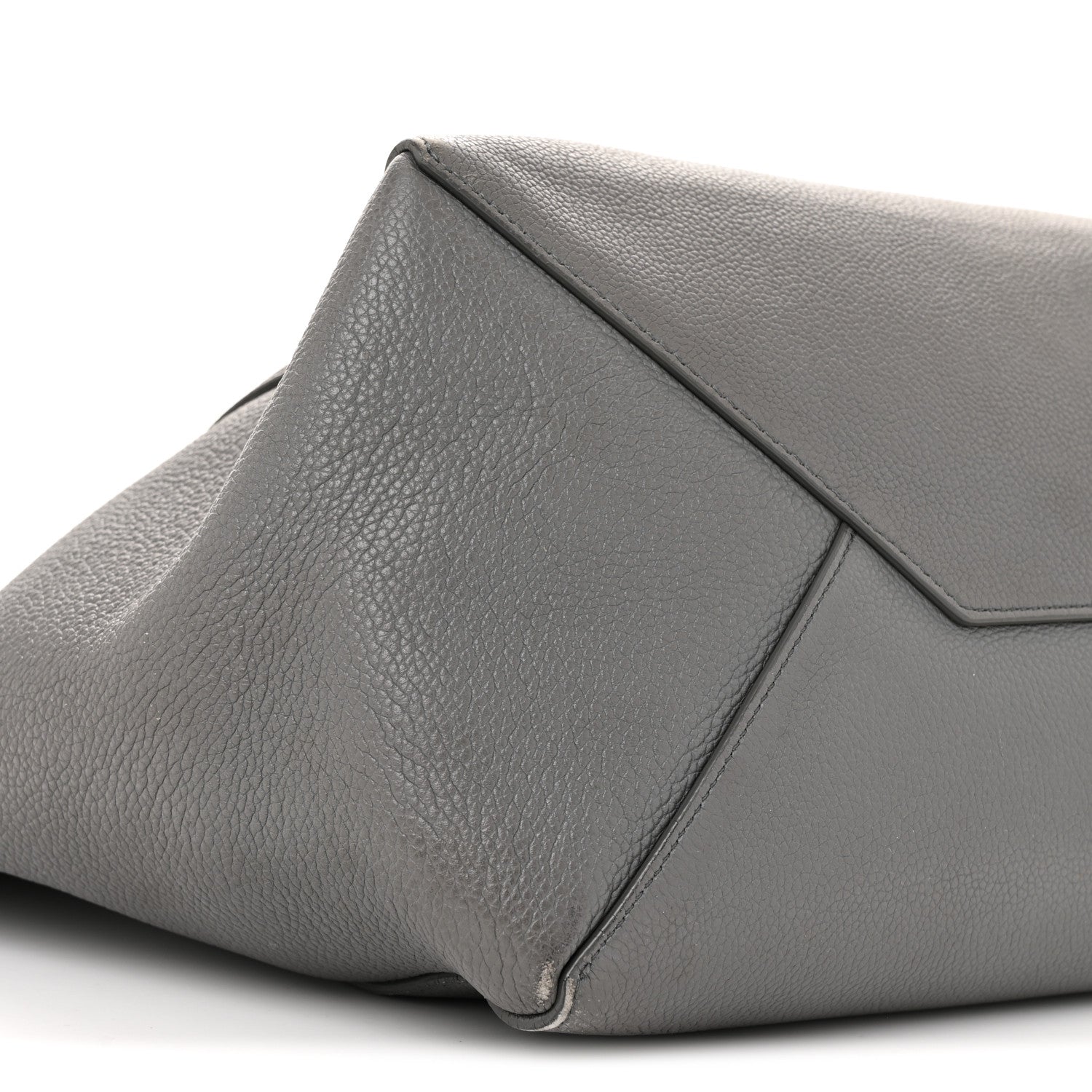 Celine Soft Grained Calfskin Medium Belt Cabas Phantom Grey 8 of 15