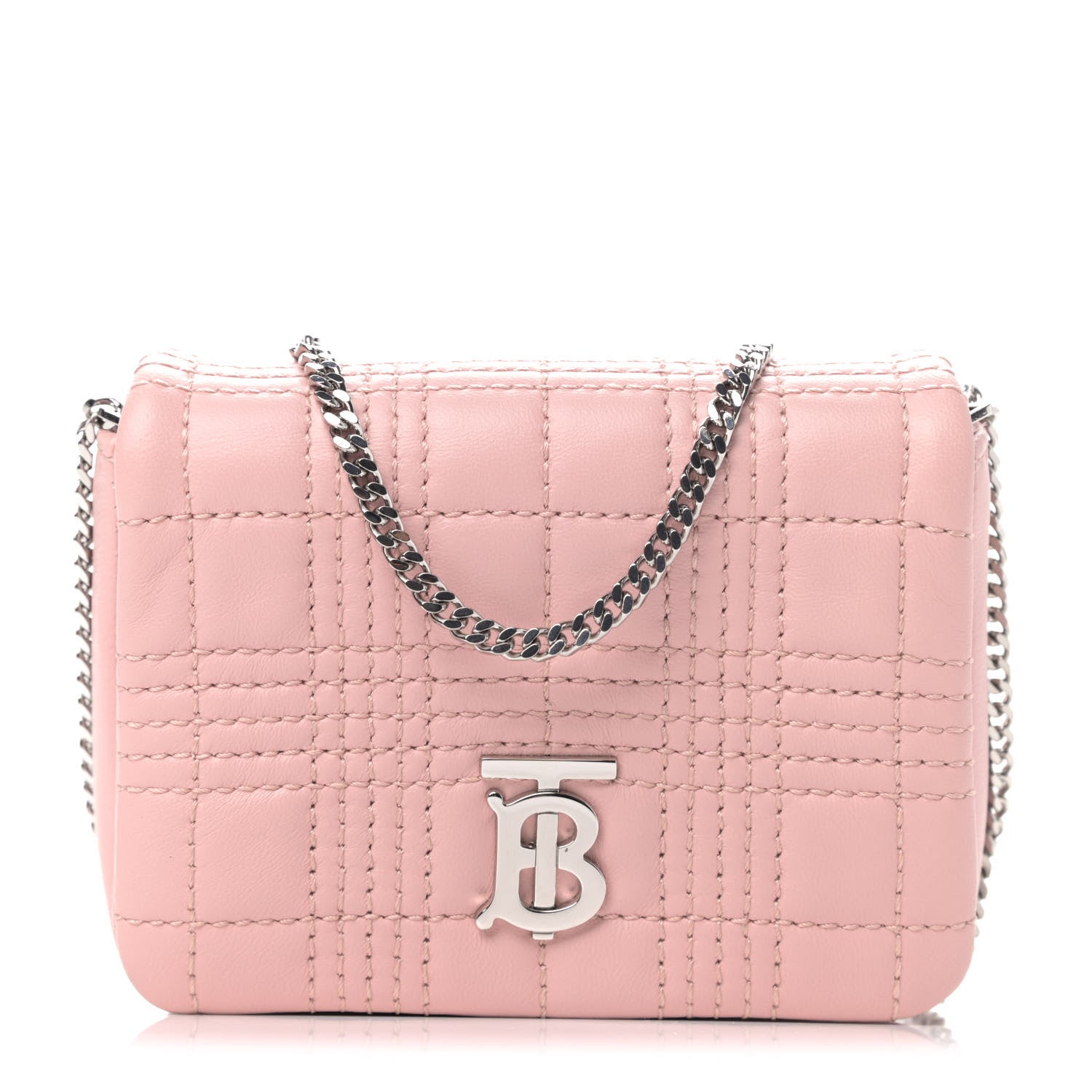 Burberry Lambskin Quilted Micro Lola Bag Blush Pink 1 of 4