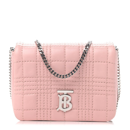 Burberry Lambskin Quilted Micro Lola Bag Blush Pink 1 of 4