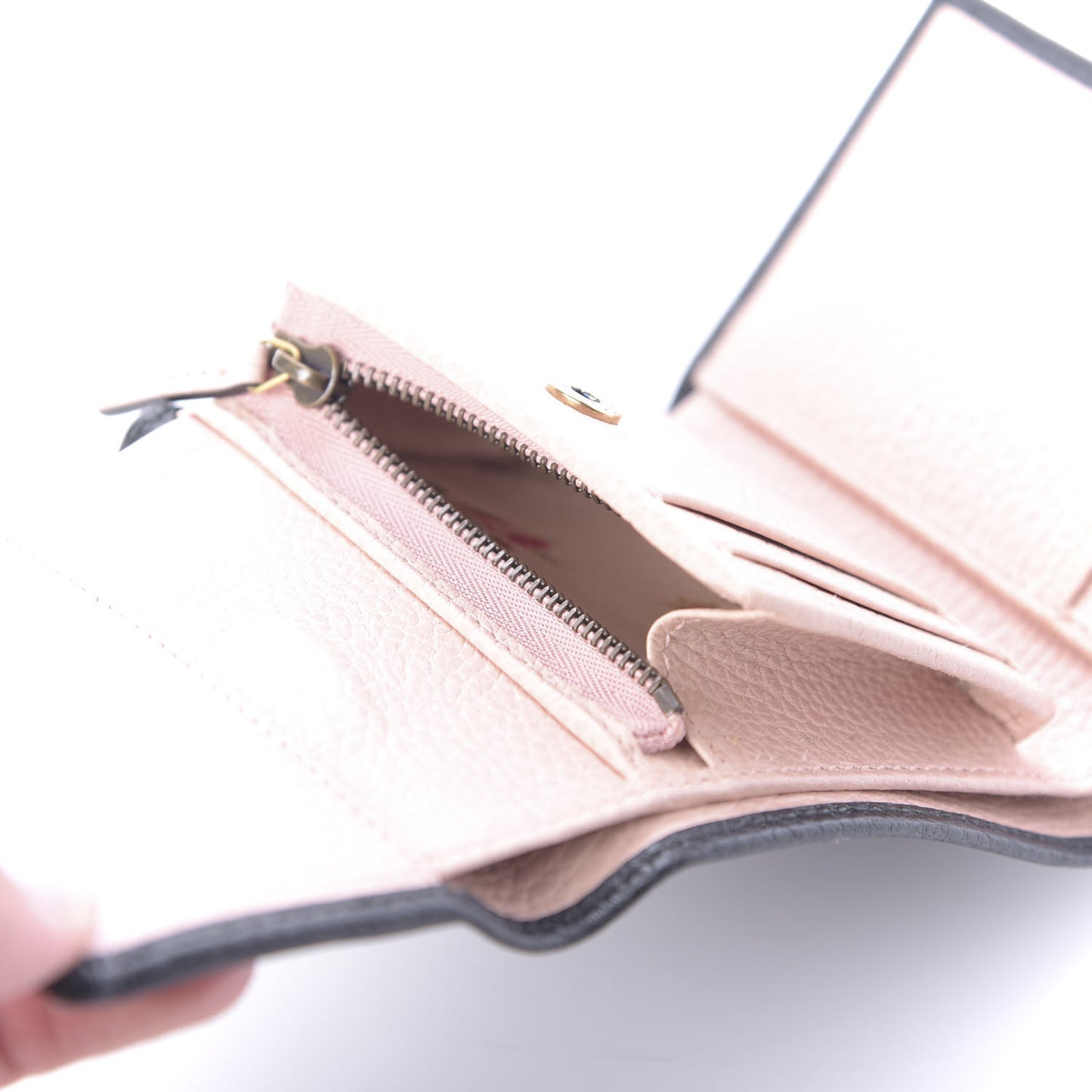 Calfskin GG Marmont Bow Wallet Black