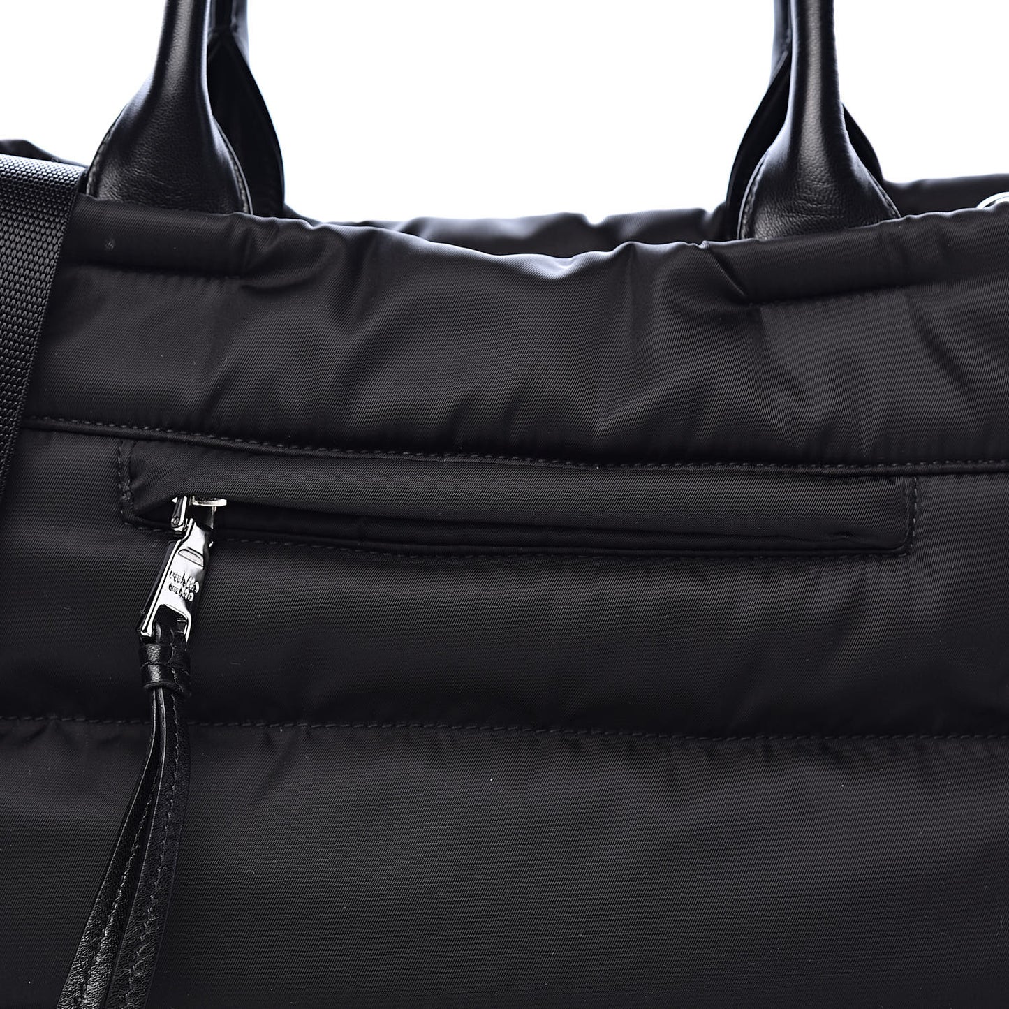 Tessuto Nylon Bomber Tote Black