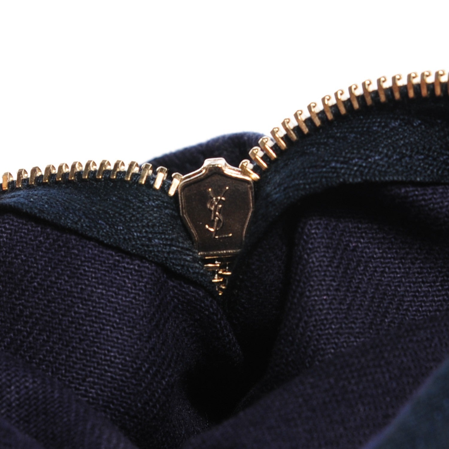 Saint Laurent Calfskin Canvas Medium Muse Two Navy 9 of 9