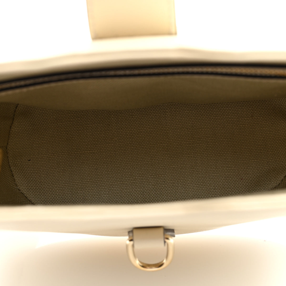 Tritone Calfskin Web Mini Ophidia Bucket Bag Ivory