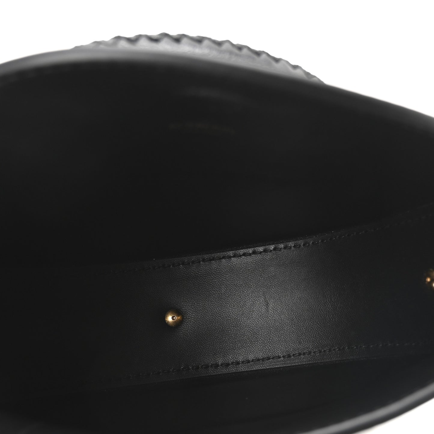 Lambskin Bridle Calfskin Runway Clutch Black