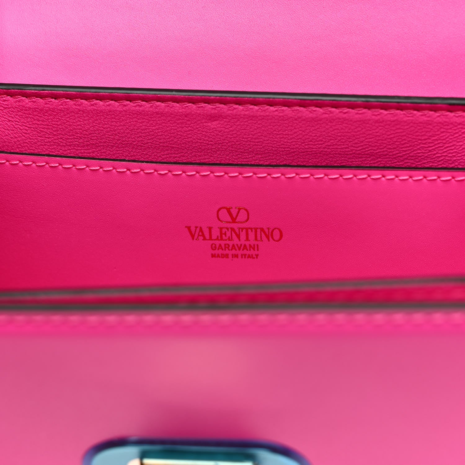 Valentino Garavani Smooth Calfskin Enamel Tonal Small Rockstud23 Shoulder Bag Pink PP 6 of 11