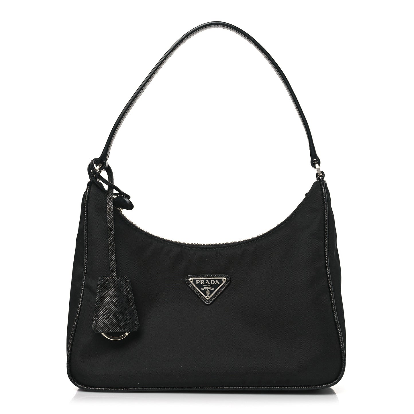 Tessuto Nylon Saffiano Mini Re-Edition 2005 Bag Black