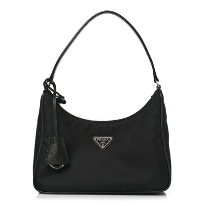 Prada Tessuto Nylon Saffiano Mini Re-Edition 2005 Bag Black 1 of 9