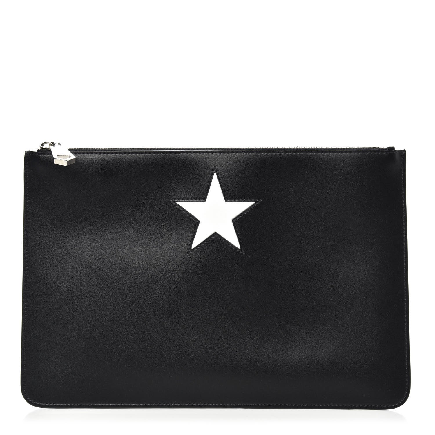 Givenchy Smooth Calfskin Medium Star Pouch Black 1 of 9