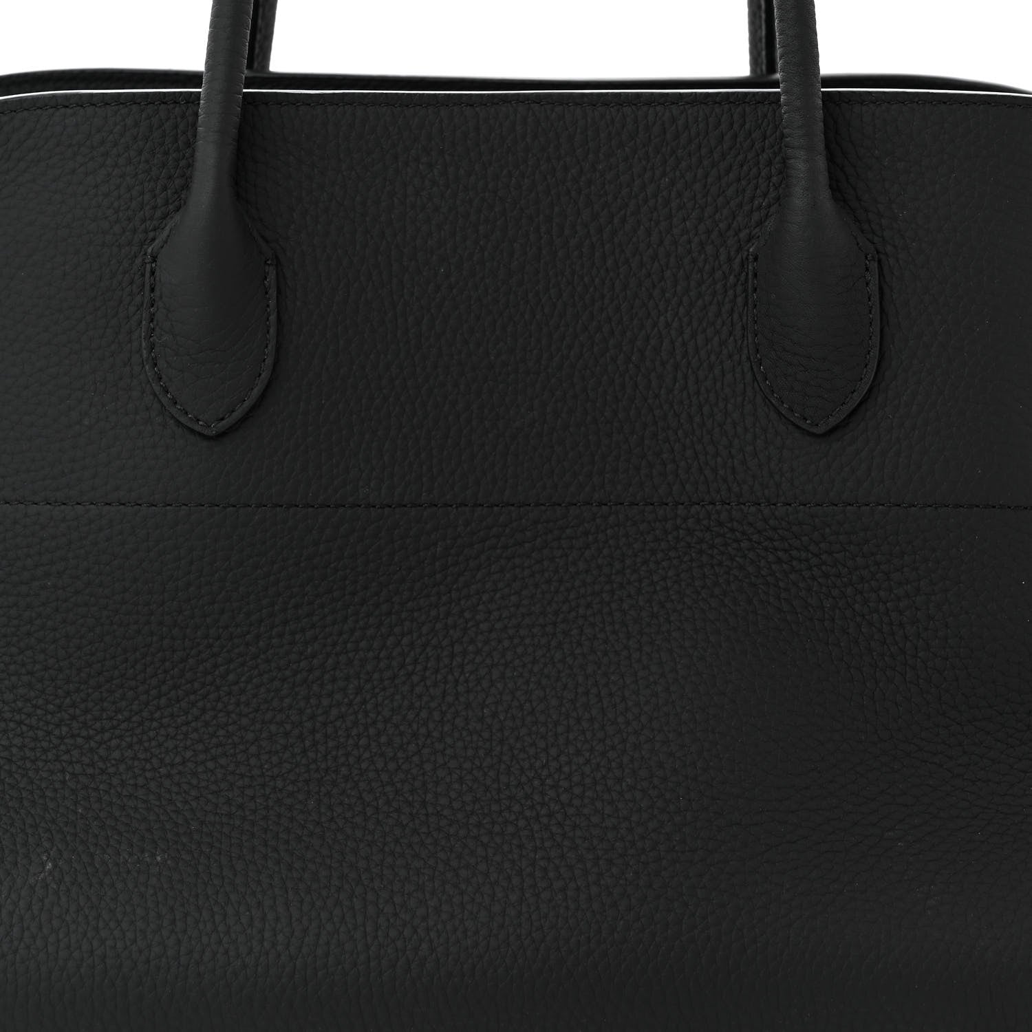 The Row Grained Calfskin EW Margaux Black 7 of 9