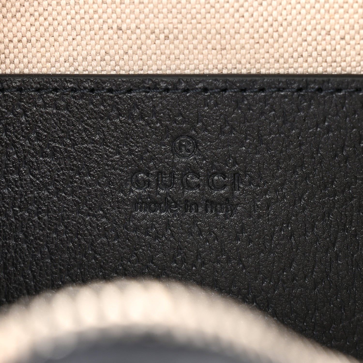 Gucci GG Supreme Monogram Textured Dollar Calfskin Web Small Ophidia Camera Bag Beige Blue 6 of 10