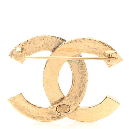 Chanel Metal Quilted CC Brooch Light Gold 3 of 5