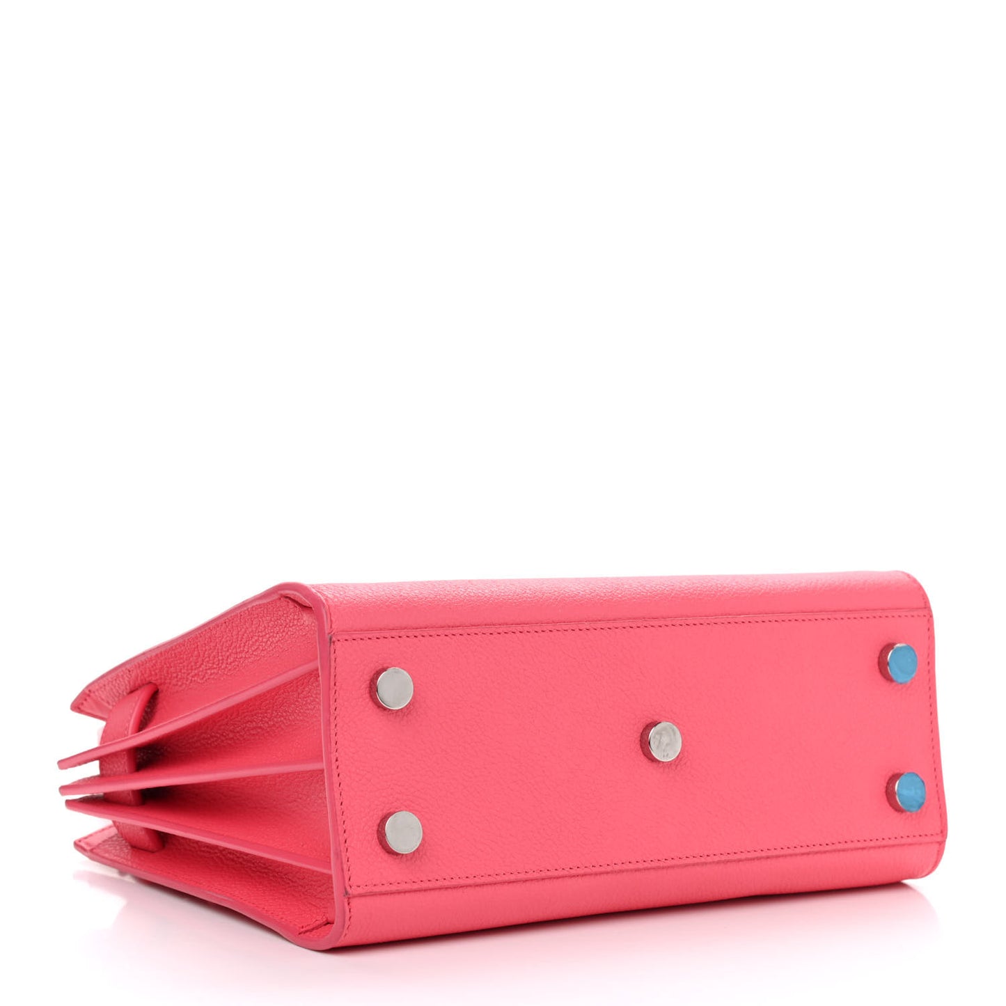 Grained Calfskin Nano Sac De Jour Coral