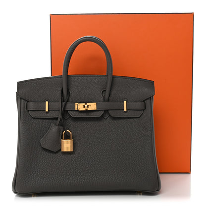 Hermes Togo Birkin 25 Etain 11 of 11
