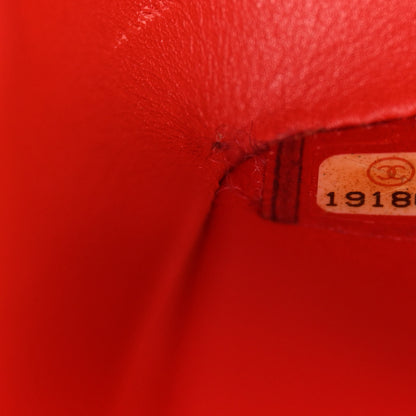 Chanel Snakeskin Medium Double Flap Red 7 of 17