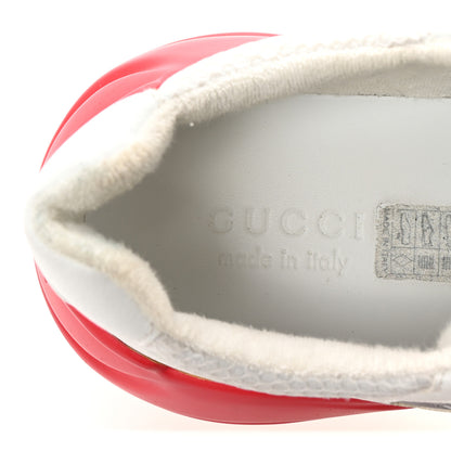 Gucci Lavaredo Eco Fabric Mesh Web Mens Rhyton Reflective Sneakers 10.5 Great White Water Rose Silver 8 of 9