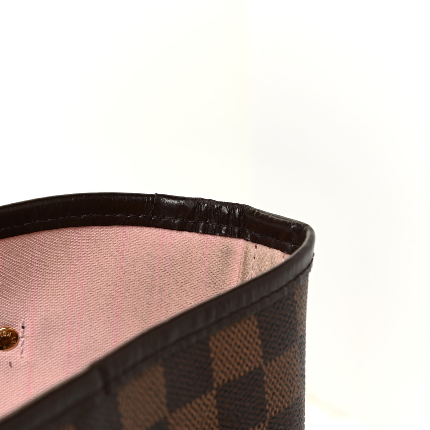 Damier Ebene Neo Neverfull MM Rose Ballerine
