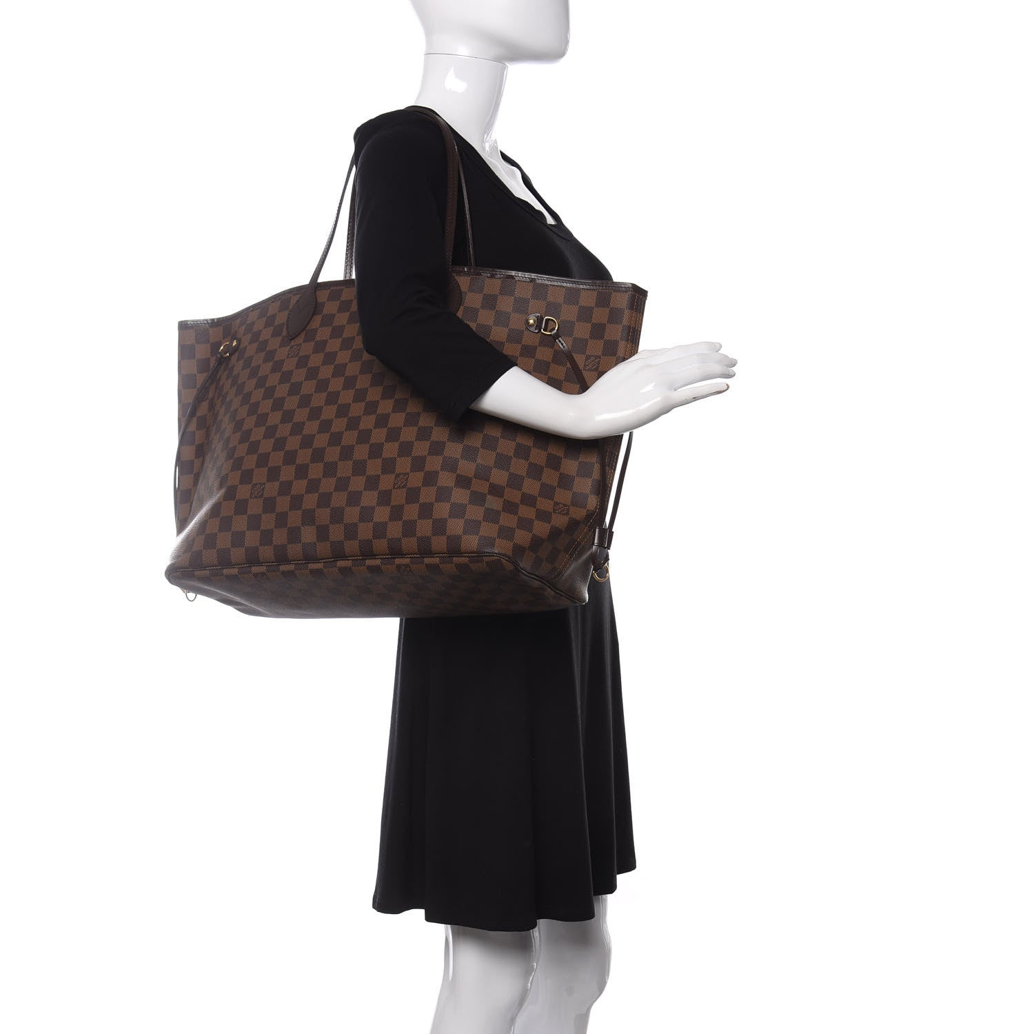 Louis Vuitton Damier Ebene Neverfull GM 2 of 12