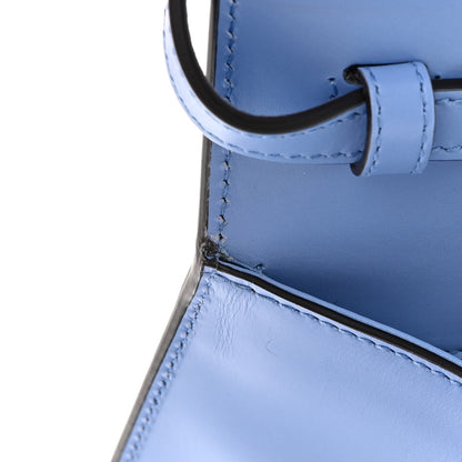 Gucci Calfskin Embroidered Medium Sylvie Top Handle Bag Clear Sky Blue 12 of 13