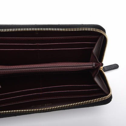 Chanel Caviar Quilted Large Gusset Zip Around Wallet Black 5 of 9