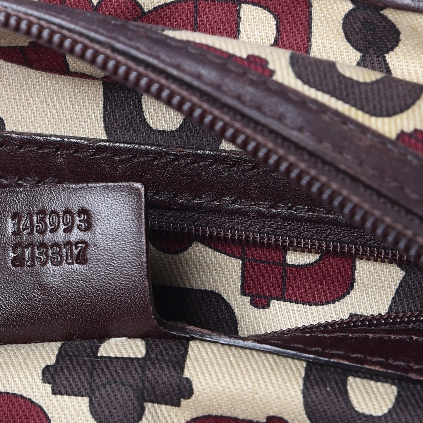 Guccissima Large Punch Tote Chocolate Brown