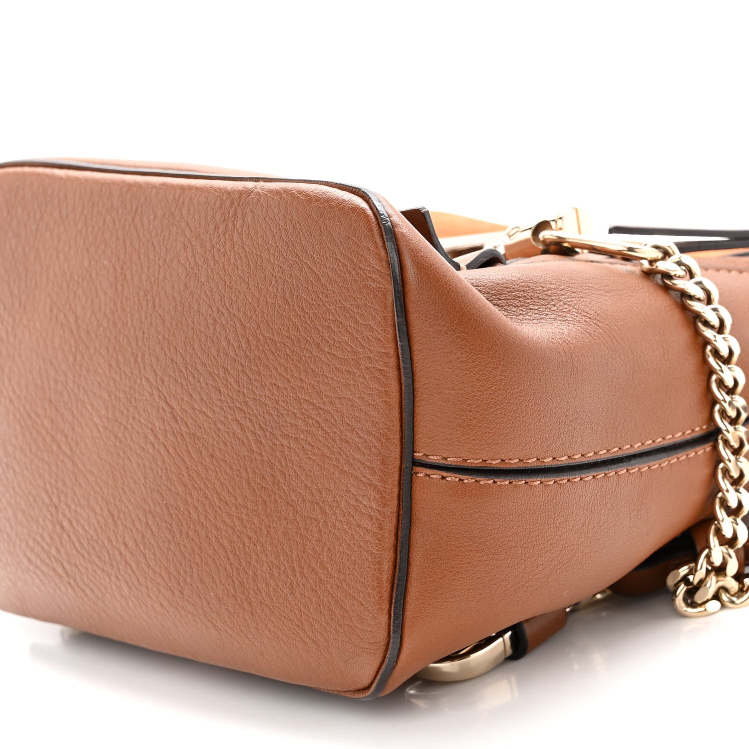 Chloe Suede Calfskin Mini Faye Backpack Tan 8 of 8