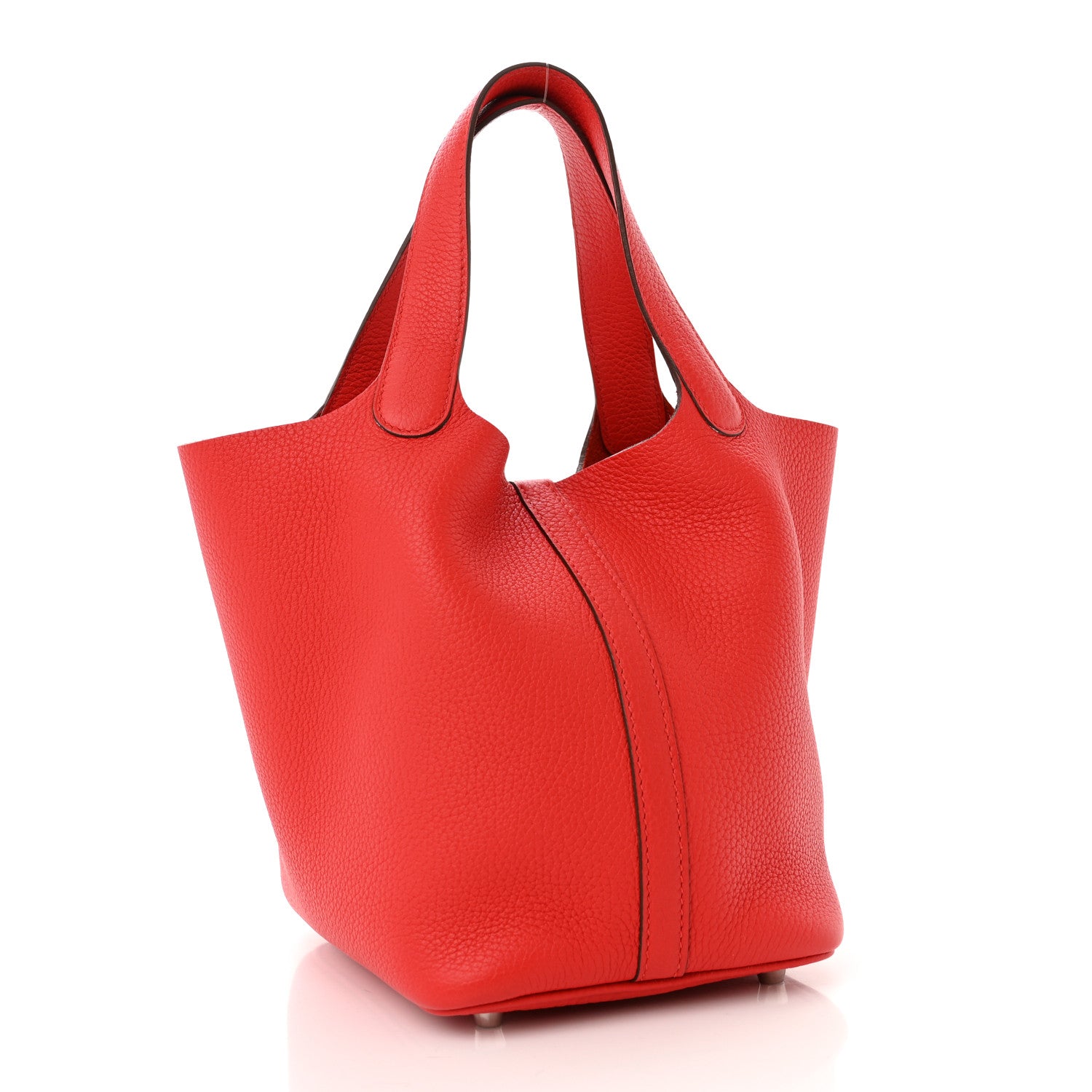 Hermes Taurillon Clemence Picotin Lock 18 PM Rouge de Coeur 3 of 12