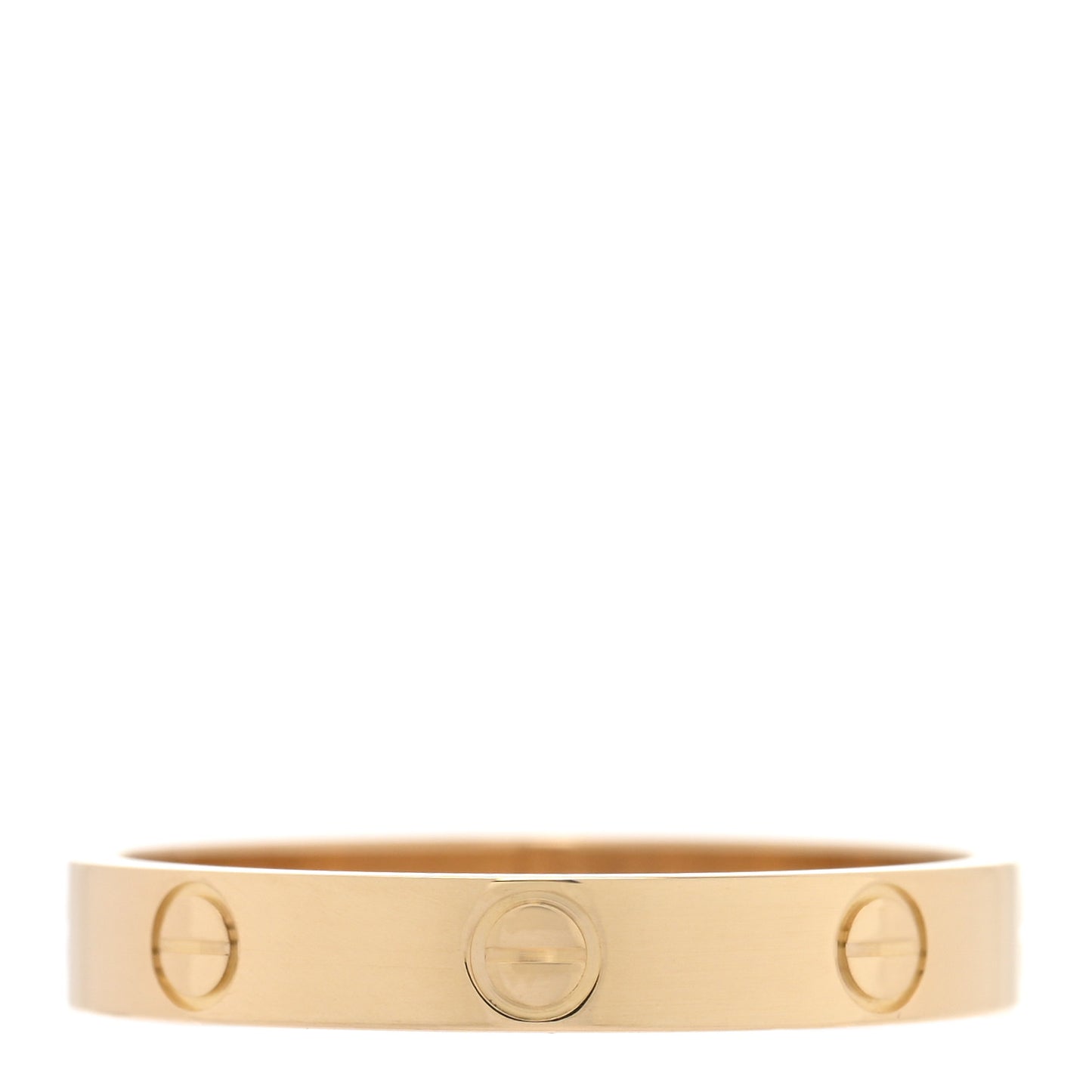 18K Yellow Gold 3.5mm LOVE Wedding Band Ring 62 10