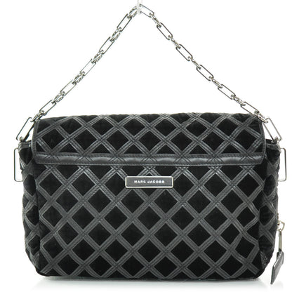 Marc Jacobs Pony Hair and Suede Lattice Flash Chain Bag Black 1 of 4