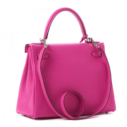 Hermes Taurillon Clemence Kelly Retourne 28 Magnolia 2 of 30