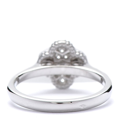 Van Cleef & Arpels 18K White Gold Diamond Sweet Alhambra Ring 50 5.25 4 of 6