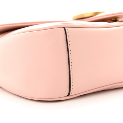 Gucci Calfskin Matelasse Small GG Marmont Shoulder Bag Perfect Pink 9 of 10