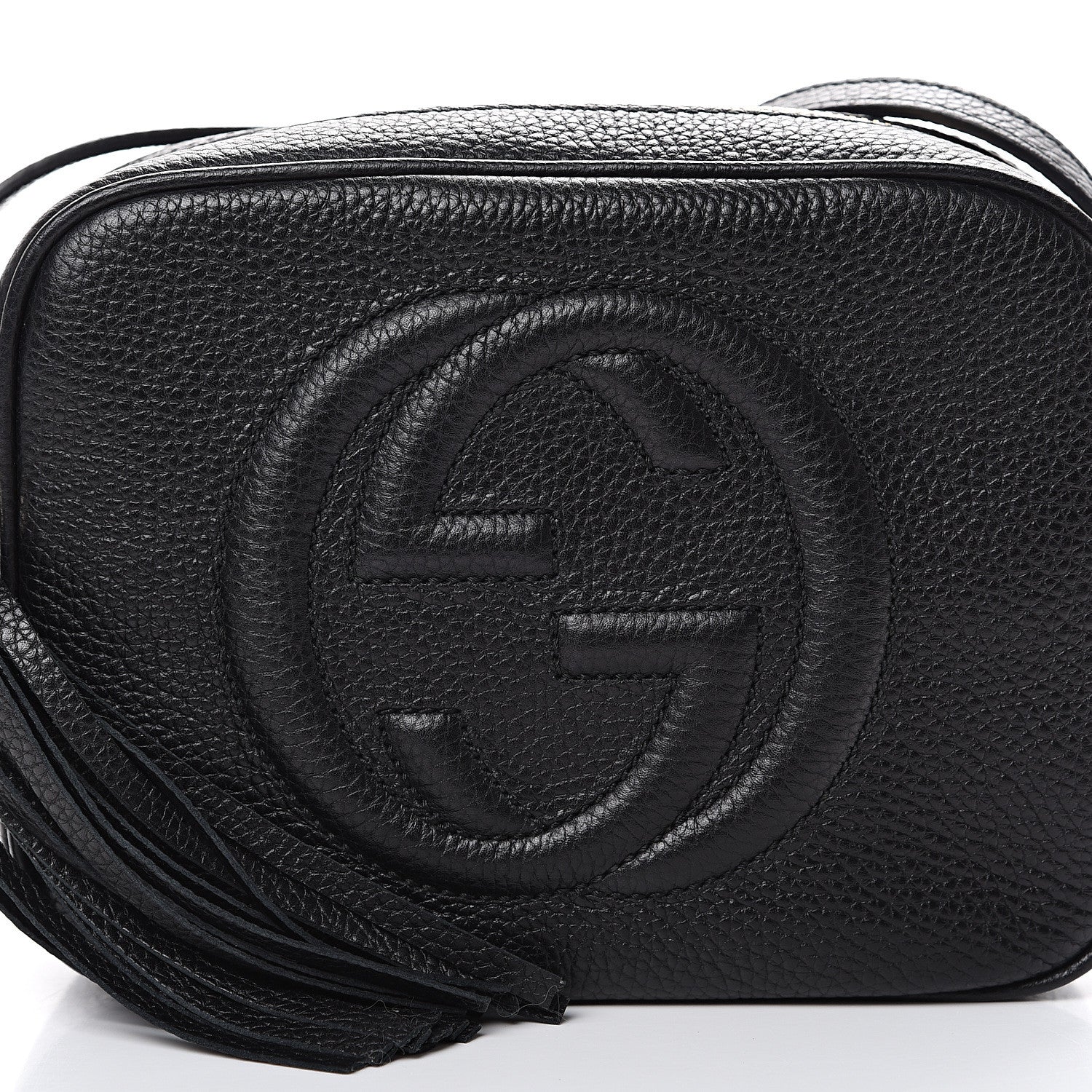 Gucci Pebbled Calfskin Small Soho Disco Bag Black 7 of 9