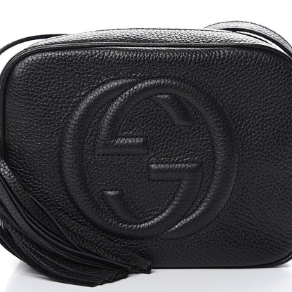 Gucci Pebbled Calfskin Small Soho Disco Bag Black 7 of 9