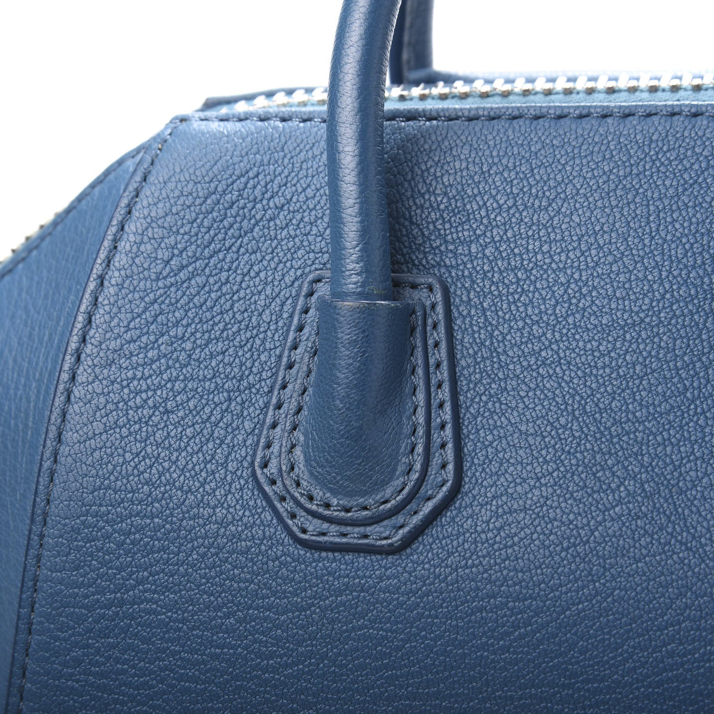 Sugar Goatskin Mini Antigona Medium Blue