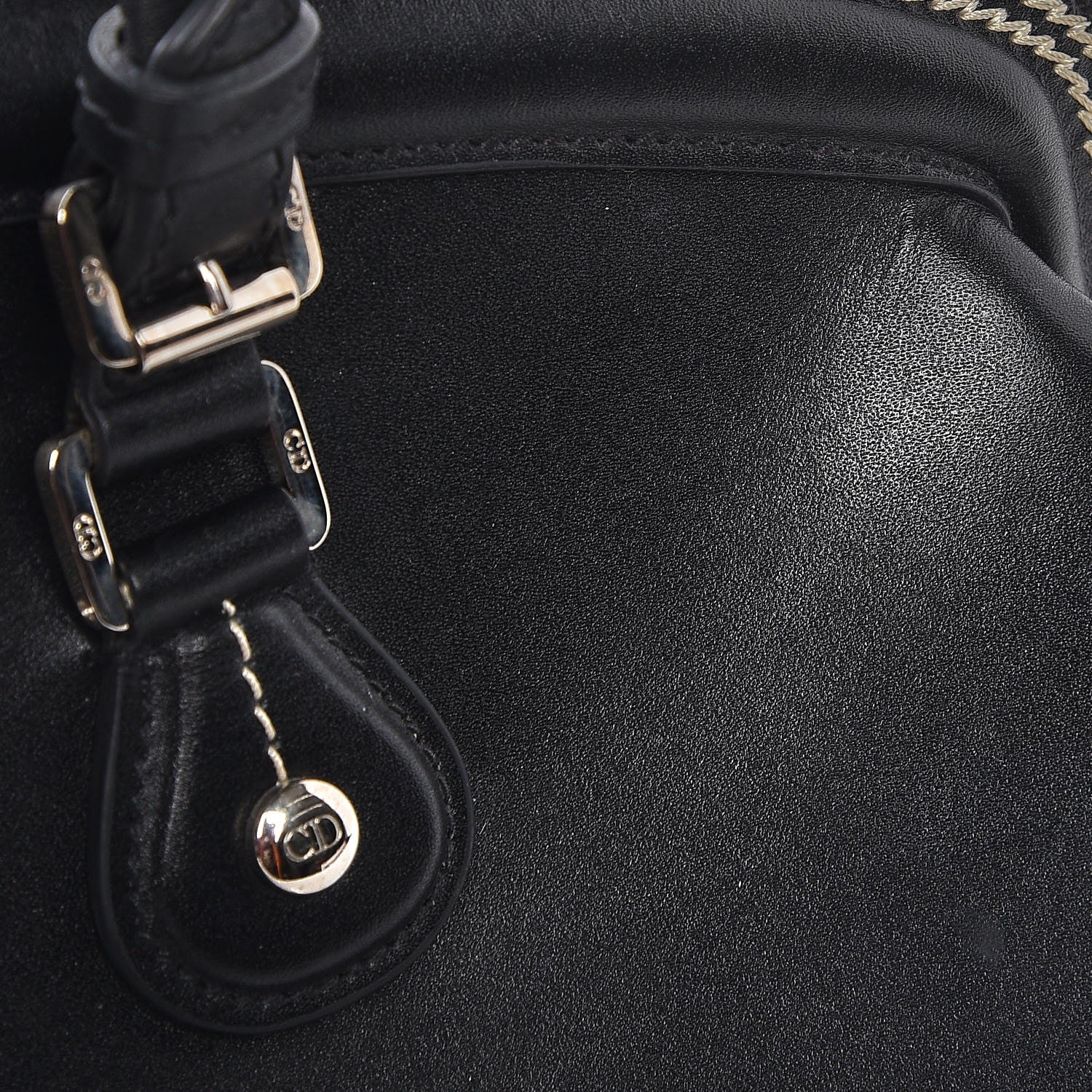 Christian Dior Calfskin Frame Satchel Black 12 of 12